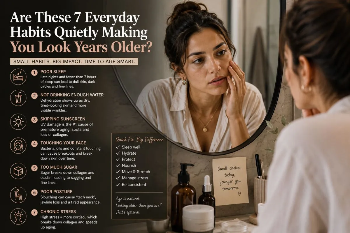 Are These 7 Everyday Habits Quietly Making You Look Years Older? 1 Are These 7 Everyday Habits Quietly Making You Look Years Older?