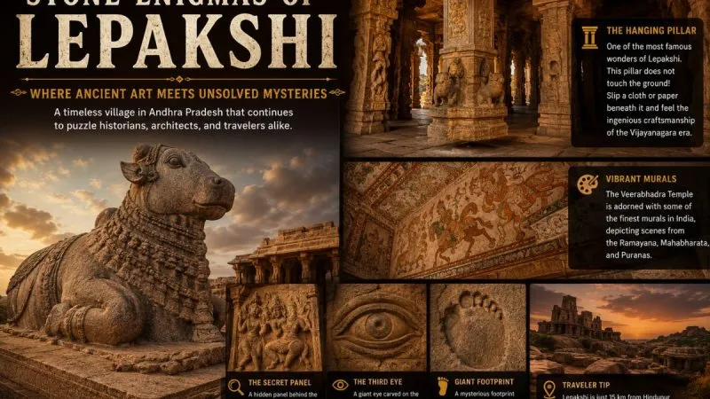 The Stone Enigmas Of Lepakshi: A Complete Guide To India’s Most Fascinating Architectural Mystery 11 The Stone Enigmas Of Lepakshi: A Complete Guide To India’s Most Fascinating Architectural Mystery