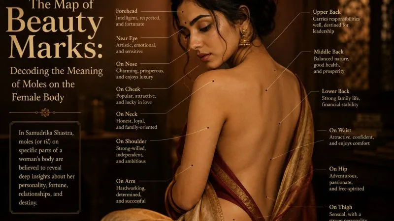 The Map Of Beauty Marks: Decoding The Meaning Of Moles On The Female Body
