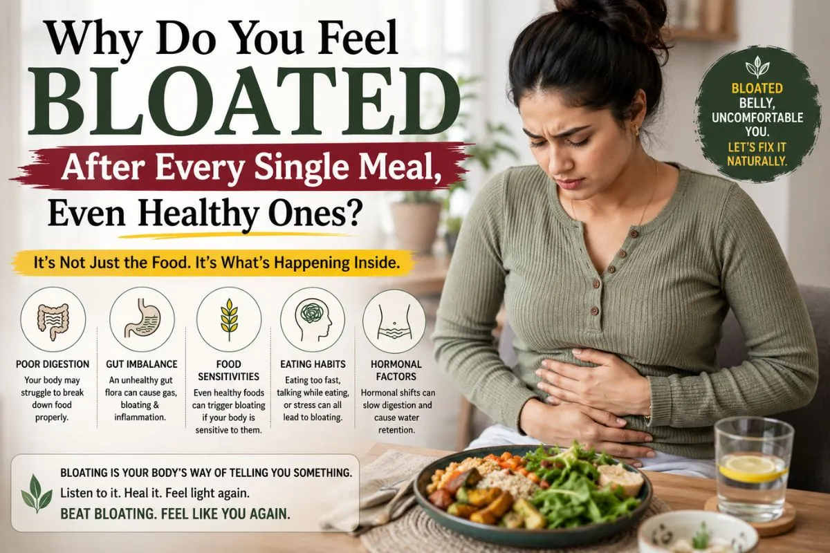 Why Do You Feel Bloated After Every Single Meal, Even Healthy Ones? 1 Why Do You Feel Bloated After Every Single Meal, Even Healthy Ones?
