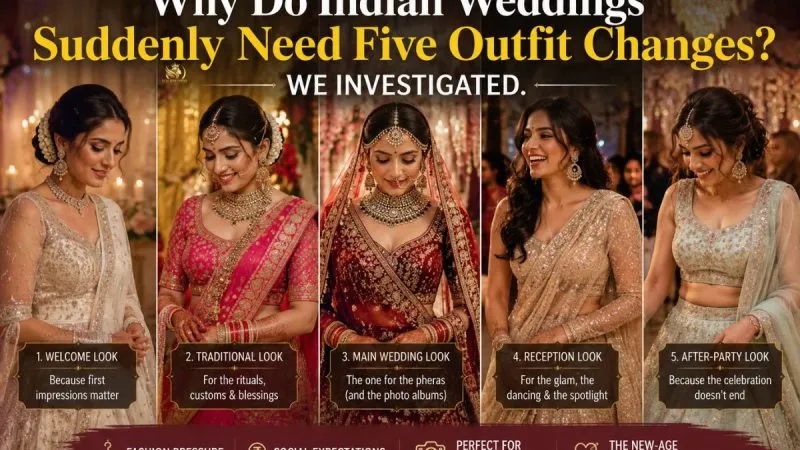 Why Do Indian Weddings Suddenly Need Five Outfit Changes? We Investigated. 9 Why Do Indian Weddings Suddenly Need Five Outfit Changes? We Investigated.