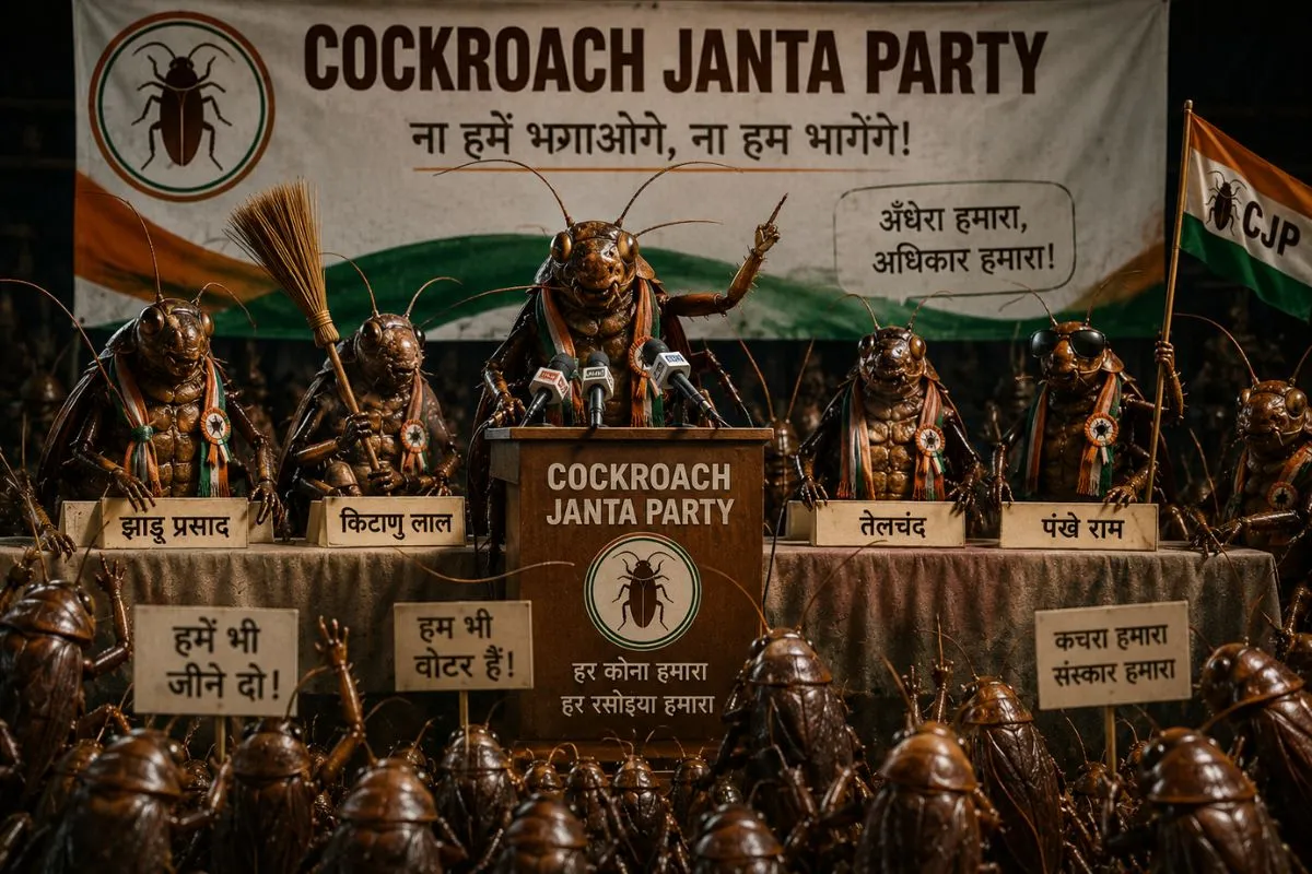 The Cockroach Janta Party: When Satire Stings Harder Than Serious Politics 1 The Cockroach Janta Party: When Satire Stings Harder Than Serious Politics