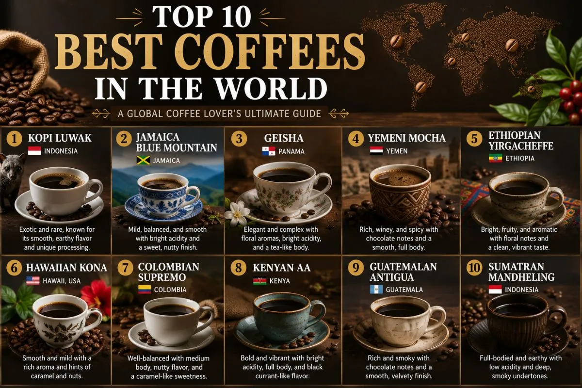 Top 10 Best Coffees In The World: A Bucket List For Every Coffee Lover 1 Top 10 Best Coffees In The World: A Bucket List For Every Coffee Lover