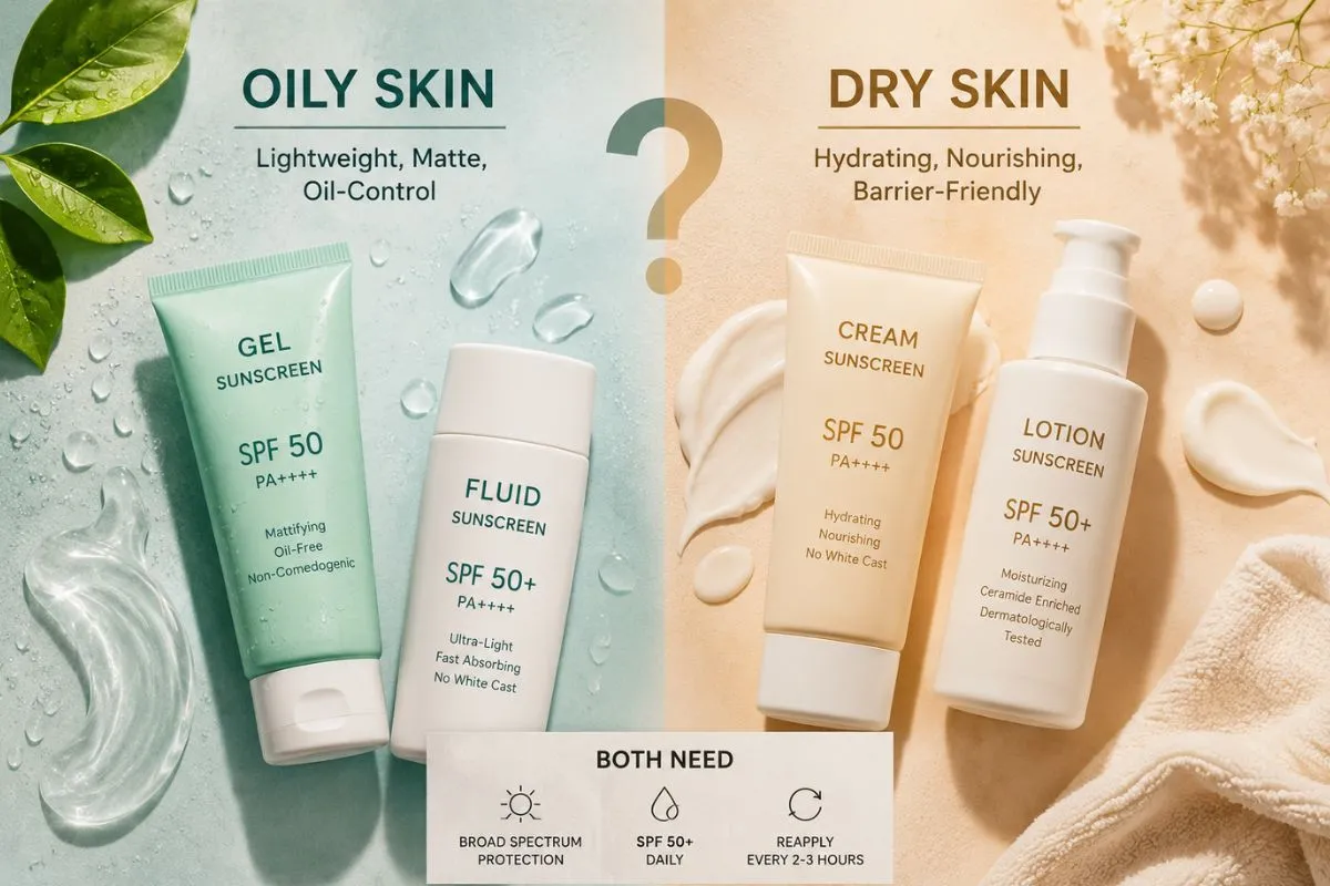 Sunscreen For Oily Vs. Dry Indian Skin: Which Texture Actually Works