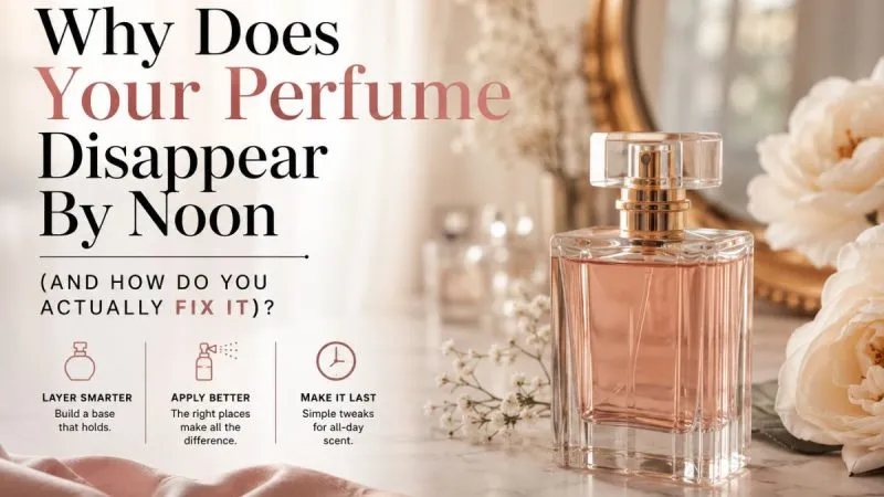 Why Does Your Perfume Disappear By Noon (And How Do You Actually Fix It)? 6 Why Does Your Perfume Disappear By Noon (And How Do You Actually Fix It)?
