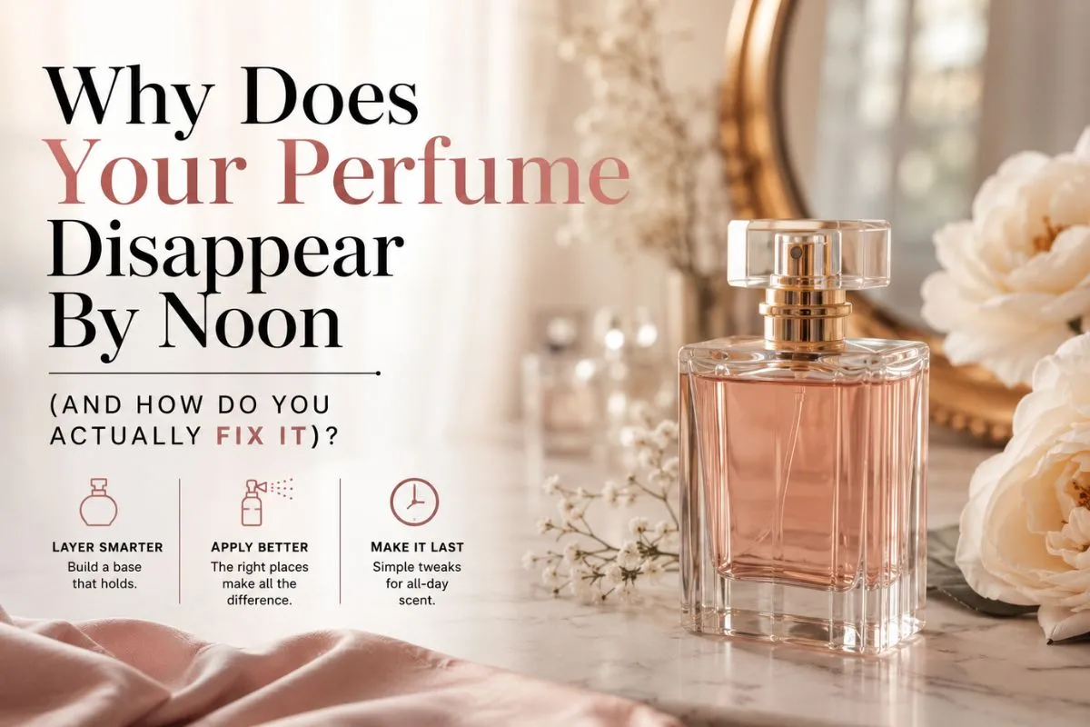 Why Does Your Perfume Disappear By Noon (And How Do You Actually Fix It)? 1 Why Does Your Perfume Disappear By Noon (And How Do You Actually Fix It)?