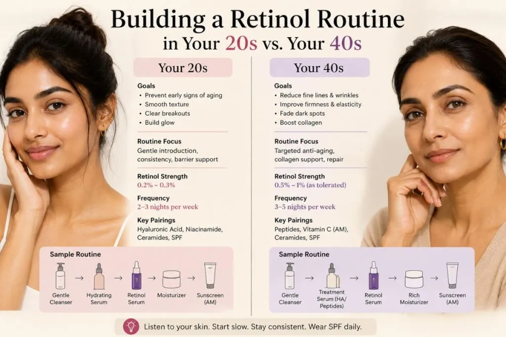 Building A Retinol Routine In Your 20S Vs. Your 40S 2 Retinol Routine