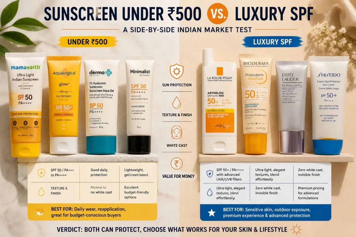 Sunscreen Under ₹500 Vs. Luxury Spf: A Side-By-Side Indian Market Test 1 Sunscreen Under ₹500 Vs. Luxury Spf: A Side-By-Side Indian Market Test