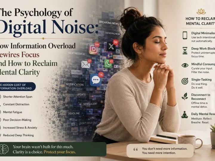 The Psychology Of Digital Noise: How Information Overload Rewires Focus And How To Reclaim Mental Clarity