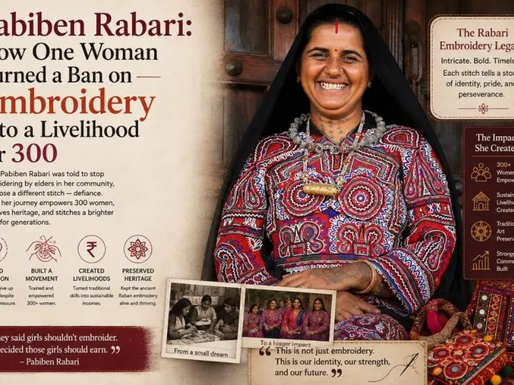 Pabiben Rabari: How One Woman Turned A Ban On Embroidery Into A Livelihood For 300