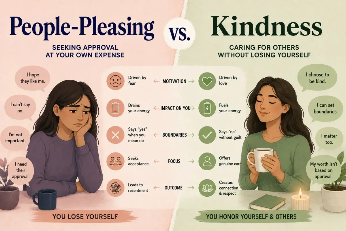 People-Pleasing Vs. Kindness: How To Tell The Difference