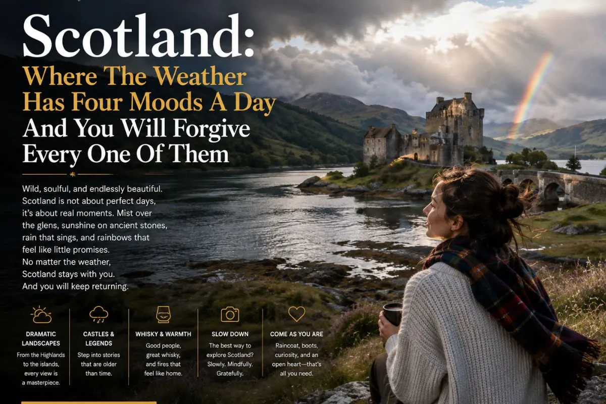 Scotland: Where The Weather Has Four Moods A Day And You Will Forgive Every One Of Them