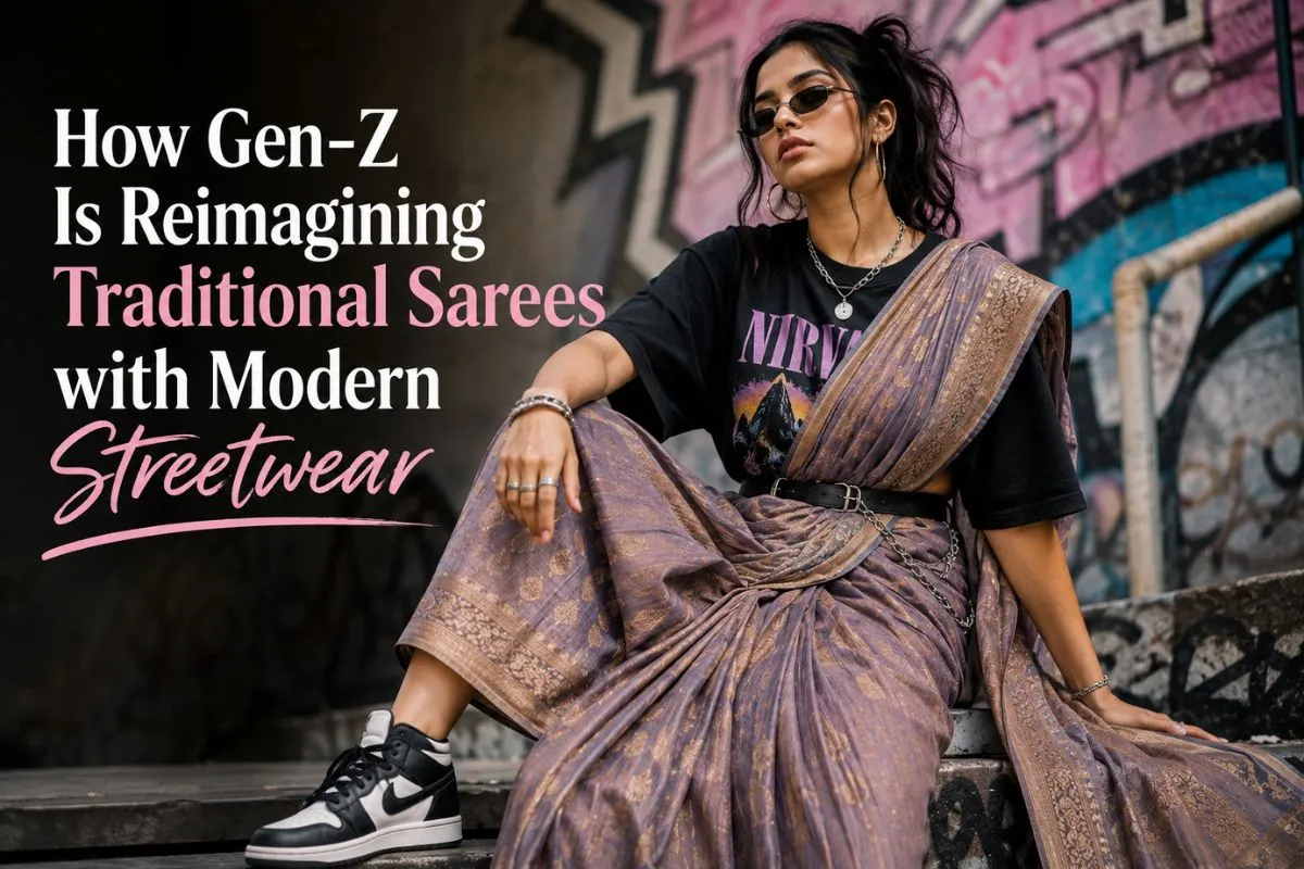 Drapes & Kicks: How Gen-Z Is Reimagining Traditional Sarees With Modern Streetwear