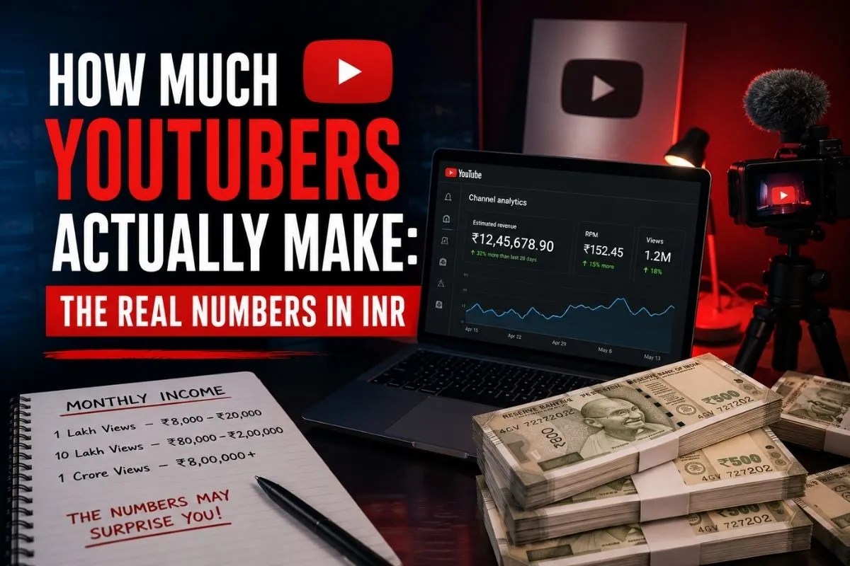How Much Youtubers Actually Make: The Real Numbers In Inr 1 How Much Youtubers Actually Make: The Real Numbers In Inr