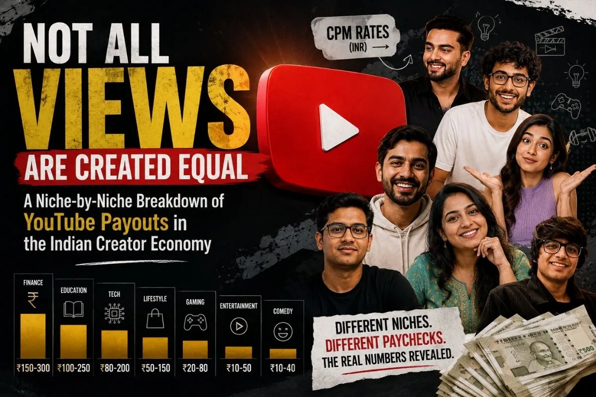 Not All Views Are Created Equal: A Niche-By-Niche Breakdown Of Youtube Payouts In The Indian Creator Economy