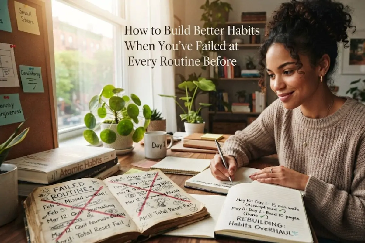 How To Build Better Habits When You'Ve Failed At Every Routine Before 1 How To Build Better Habits When You’Ve Failed At Every Routine Before