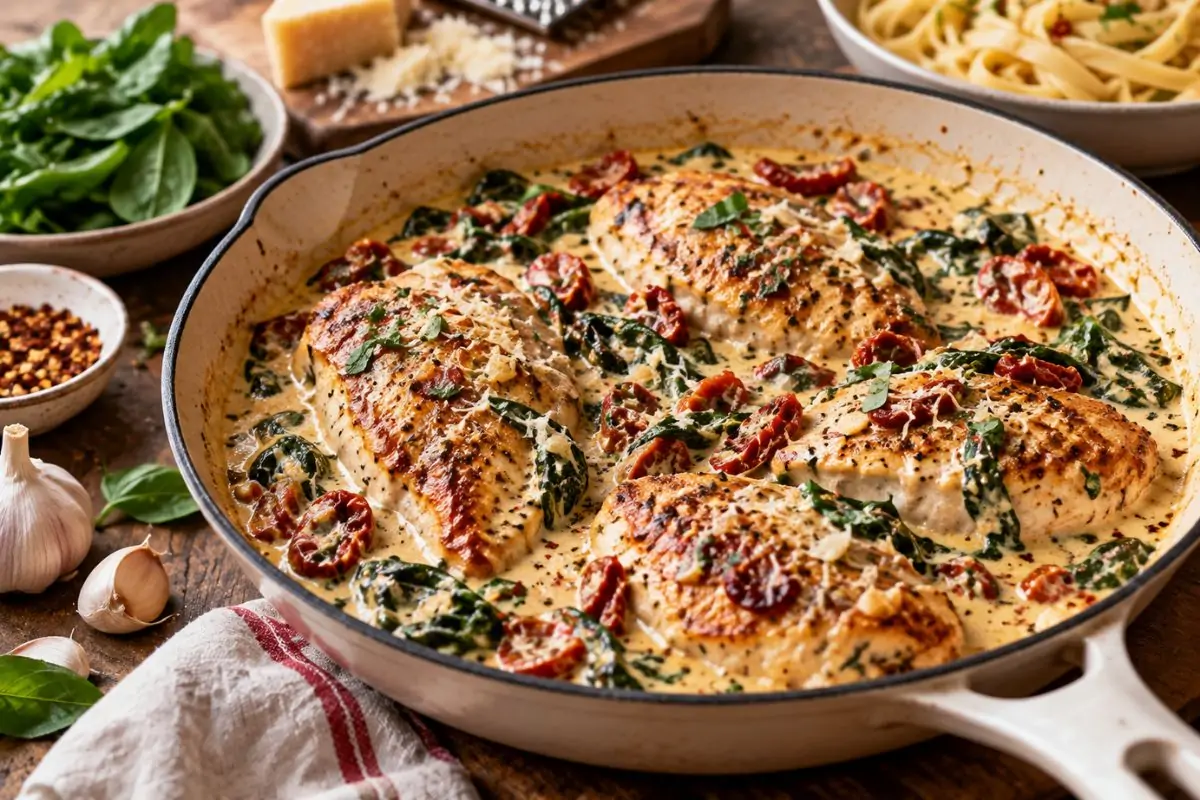 Creamy Garlic Tuscan Chicken: An Easy, Restaurant-Quality 30-Minute Dinner