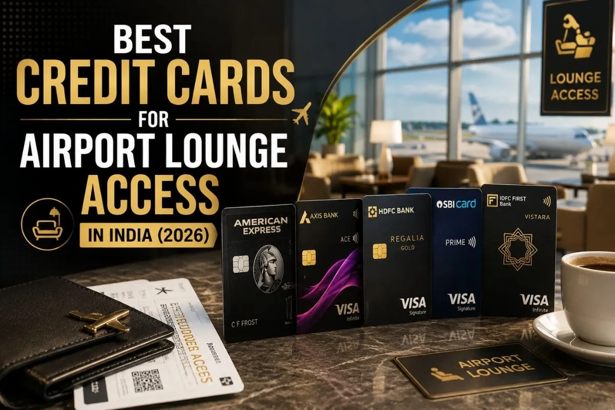 Best Credit Cards For Airport Lounge Access In India (2026) 1 Best Credit Cards For Airport Lounge Access In India (2026)