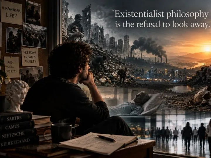 Existentialist Philosophy Is The Refusal To Look Away.