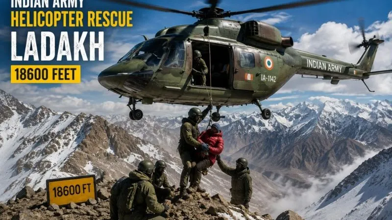 Miraculous Cliff Rescue At 18,600 Feet: Indian Army Pilots Accomplish The Impossible In Ladakh