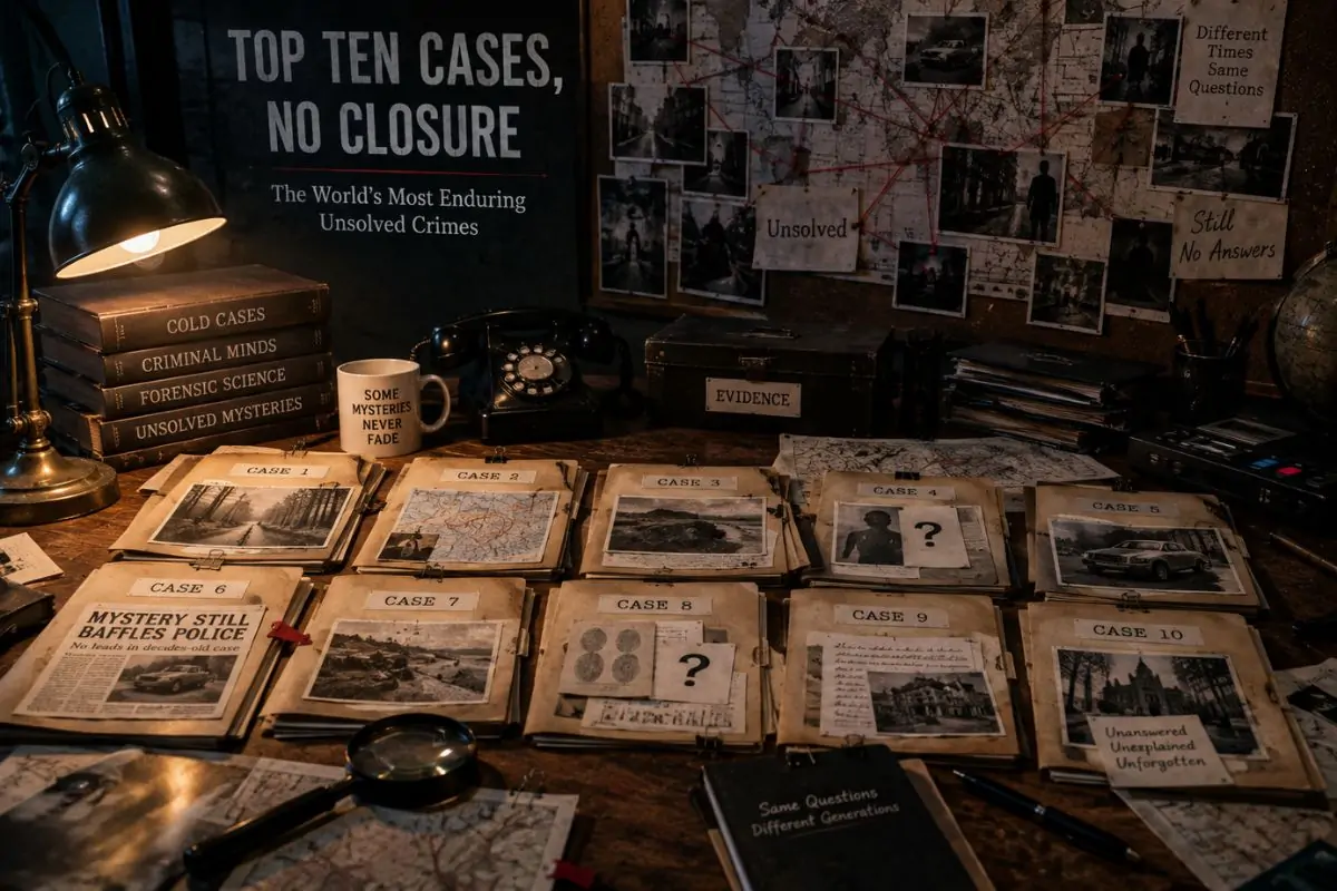 Top Ten Cases, No Closure: The World'S Most Enduring Unsolved Crimes 1 Top Ten Cases, No Closure: The World’S Most Enduring Unsolved Crimes
