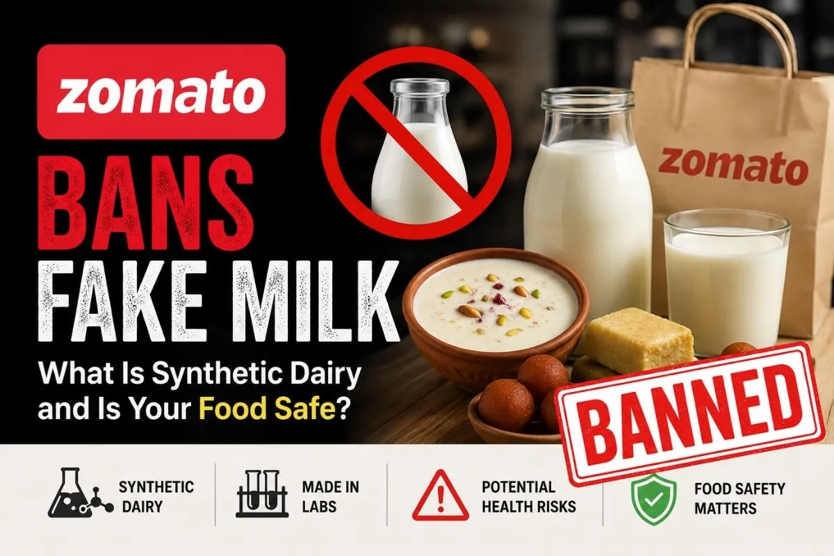 Zomato Bans Fake Milk: What Is Synthetic Dairy And Is Your Food Safe? 1 Zomato Bans Fake Milk: What Is Synthetic Dairy And Is Your Food Safe?