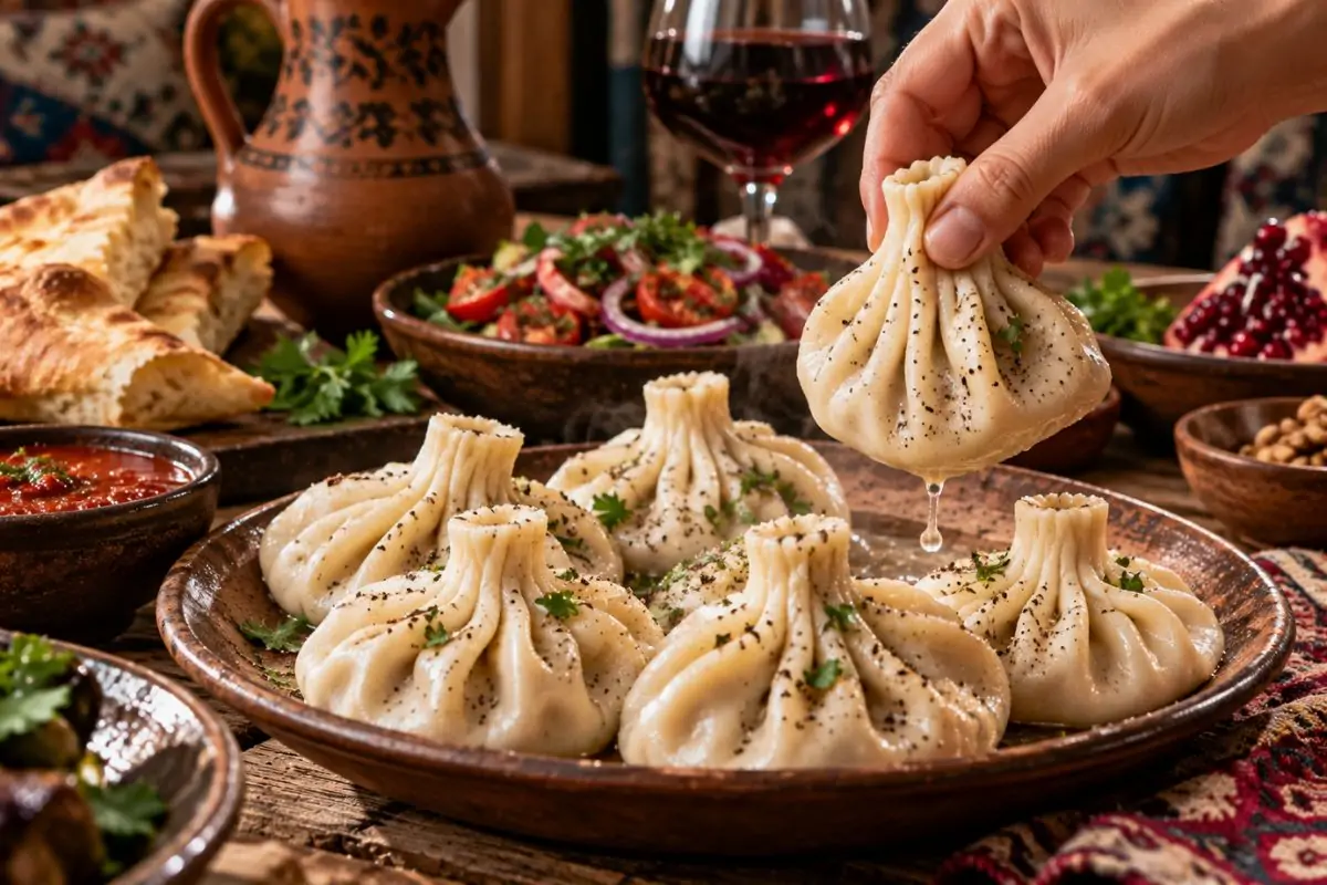 Khinkali: Georgia’s Juicy Soup Dumplings You Have To Eat With Your Hands 1 Khinkali: Georgia’s Juicy Soup Dumplings You Have To Eat With Your Hands