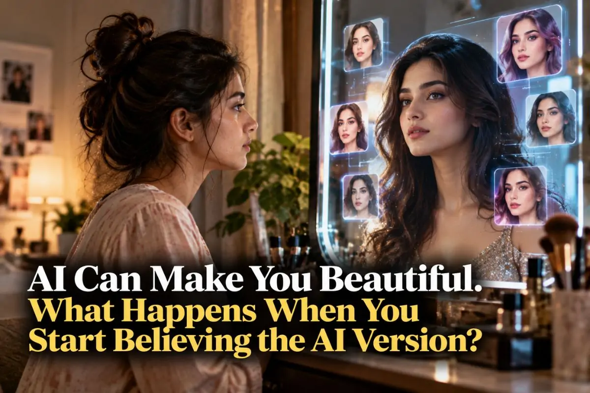 Ai Can Make You Beautiful. What Happens When You Start Believing The Ai Version? 1 Ai Can Make You Beautiful. What Happens When You Start Believing The Ai Version?
