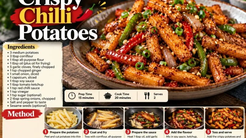 Crispy Chilli Potatoes: The Addictive Indo-Chinese Snack You Can Make At Home