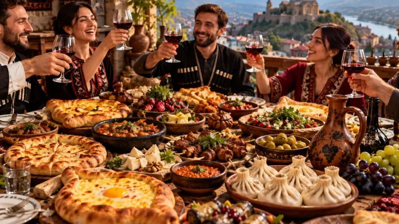 The Georgian Supra: The Feast Where The Table Disappears Under The Food