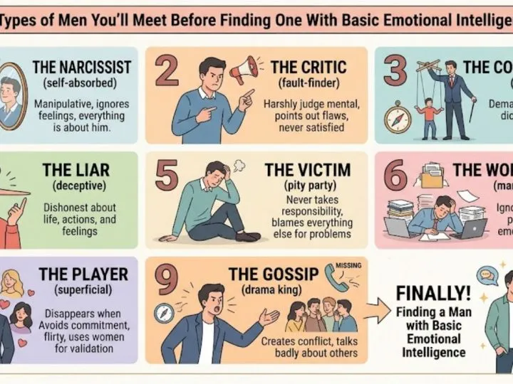9 Types Of Men You’ll Meet Before Finding One With Basic Emotional Intelligence