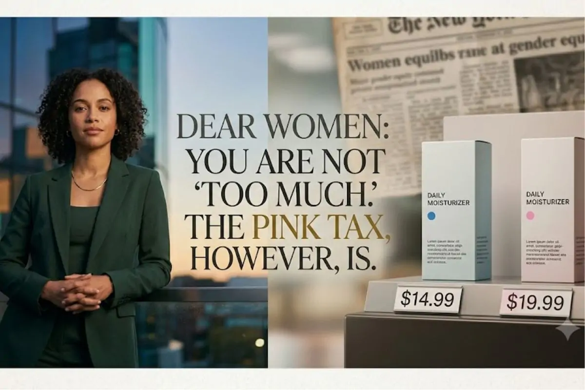 Dear Women: You Are Not &Quot;Too Much.&Quot; The Pink Tax, However, Is. 1 Dear Women: You Are Not “Too Much.” The Pink Tax, However, Is.