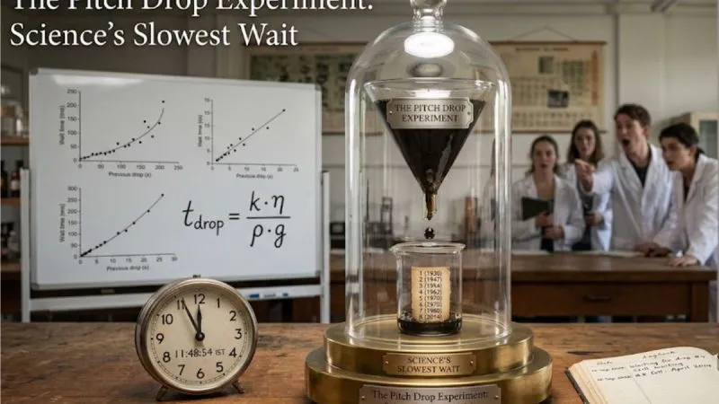 Thomas Parnell'S The Pitch Drop Experiment Explained 2 Thomas Parnell’S The Pitch Drop Experiment Explained
