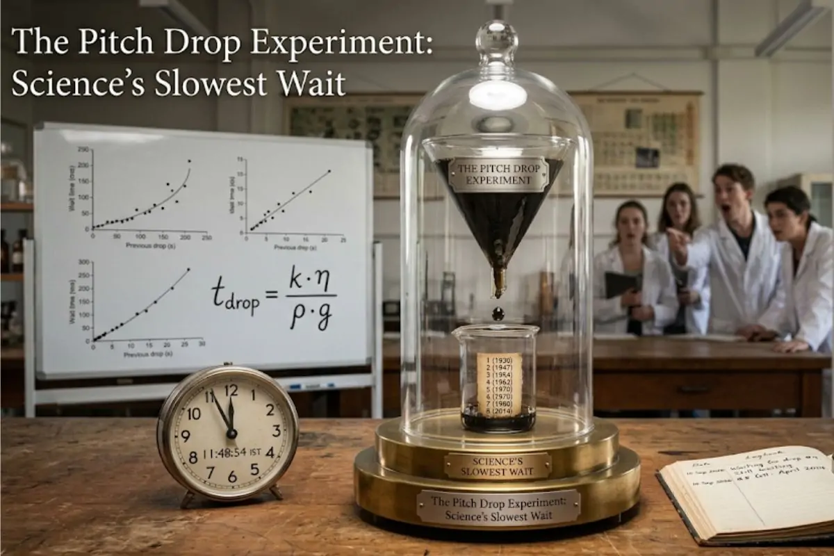 Thomas Parnell'S The Pitch Drop Experiment Explained 1 Thomas Parnell’S The Pitch Drop Experiment Explained