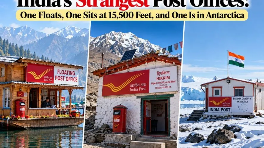 India’S Strangest Post Offices: One Floats, One Sits At 15,500 Feet, And One Is In Antarctica