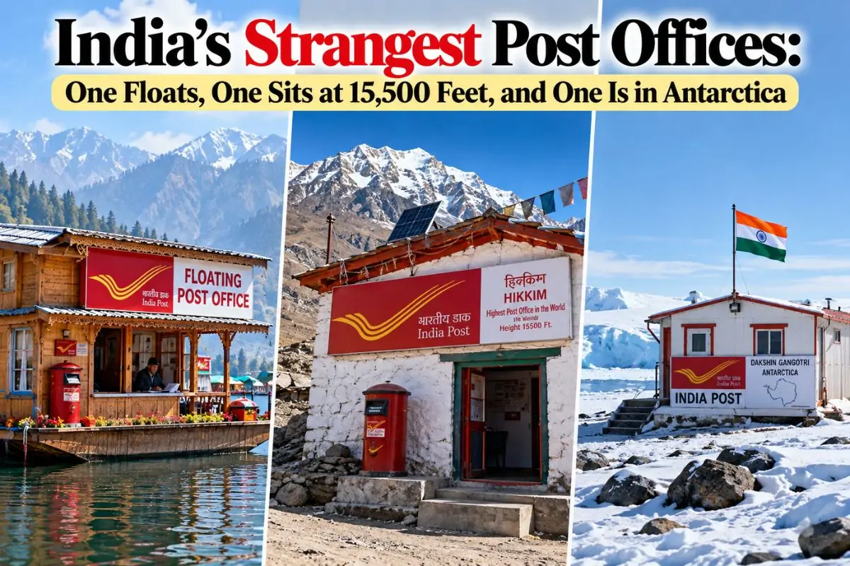 India'S Strangest Post Offices: One Floats, One Sits At 15,500 Feet, And One Is In Antarctica 1 India’S Strangest Post Offices: One Floats, One Sits At 15,500 Feet, And One Is In Antarctica
